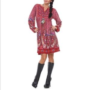 NWT Boho White Mark Embroidered Sweater Dress